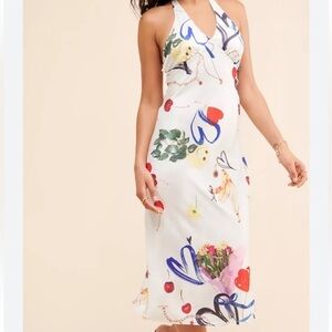 Urban outfitters Everleigh Halter Midi Dress